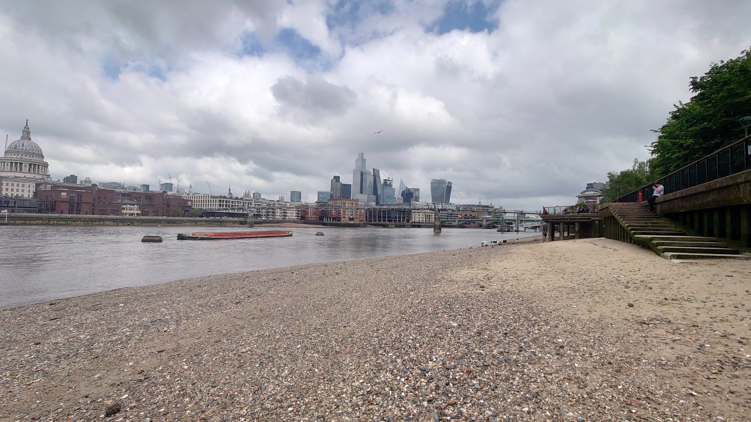 Thames foreshore at low tide